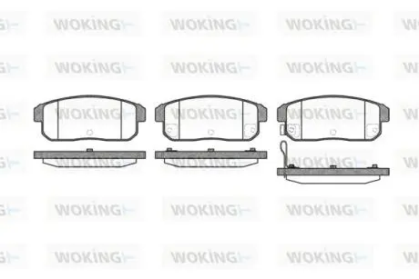 P983311 Колодки гальмівні WOKING підбір по vin на Brocar