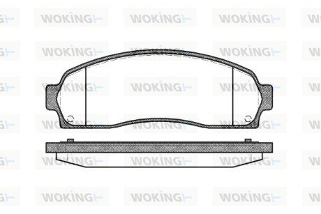 P905300 Колодки гальмівні WOKING підбір по vin на Brocar