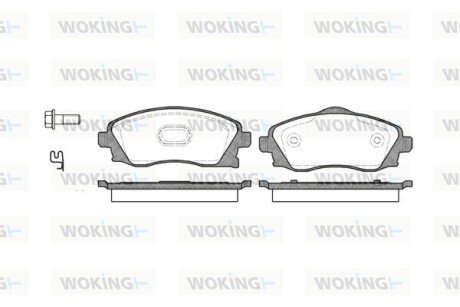 P674302 Колодки гальмівні WOKING підбір по vin на Brocar