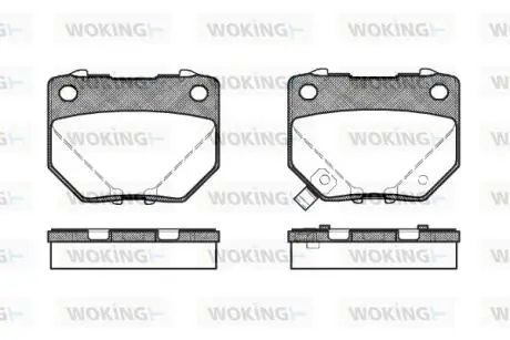 P265321 Колодки гальмівні WOKING підбір по vin на Brocar