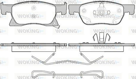 P1781302 Колодки гальмівні WOKING підбір по vin на Brocar