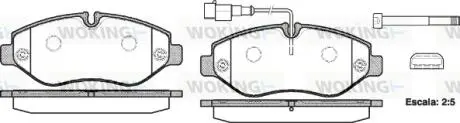 P1345302 Колодки гальмівні WOKING подбор по vin на Brocar