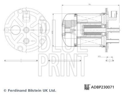 ADBP230071 Фільтр паливний BLUE PRINT підбір по vin на Brocar