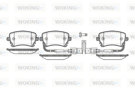 P997302 Колодки гальмівні WOKING подбор по vin на Brocar