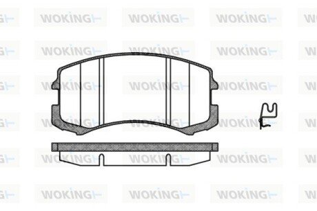 P865301 Колодки гальмівні WOKING підбір по vin на Brocar