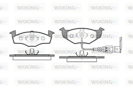 P709311 Колодки гальмівні WOKING підбір по vin на Brocar