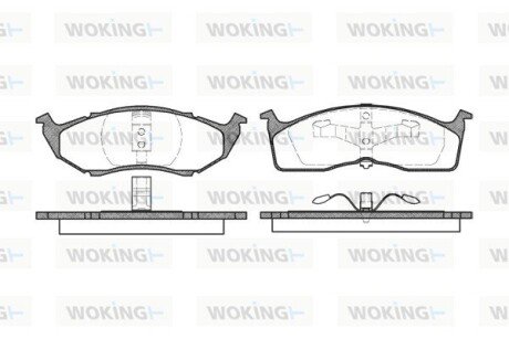 P710300 Колодки тормозные WOKING подбор по vin на Brocar