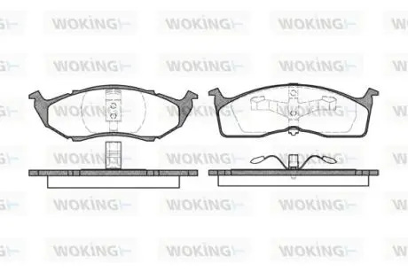 P710300 Колодки тормозные WOKING підбір по vin на Brocar
