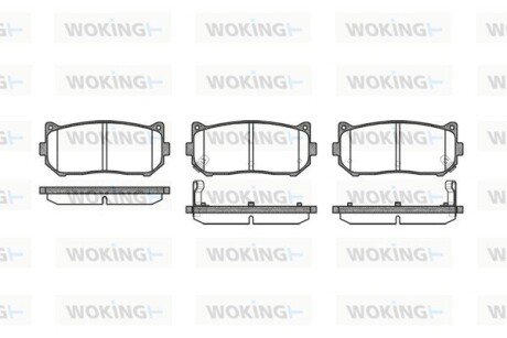 P749302 Колодки гальмівні WOKING підбір по vin на Brocar