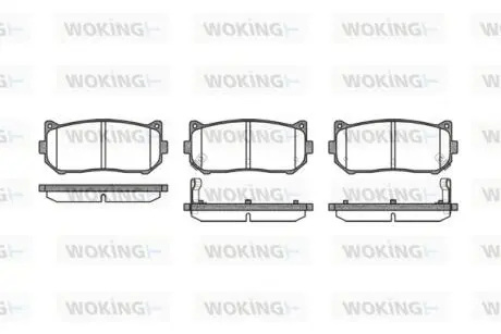 P749302 Колодки гальмівні WOKING підбір по vin на Brocar