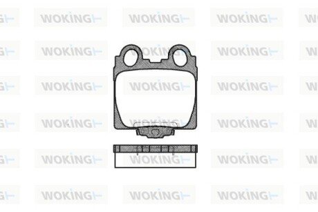 P643304 Колодки гальмівні WOKING подбор по vin на Brocar