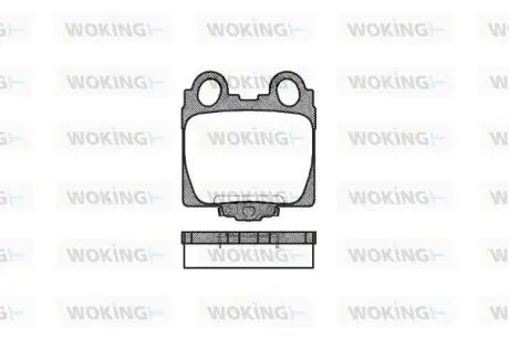 P643304 Колодки гальмівні WOKING підбір по vin на Brocar