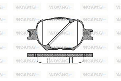 P642300 Колодки гальмівні WOKING підбір по vin на Brocar