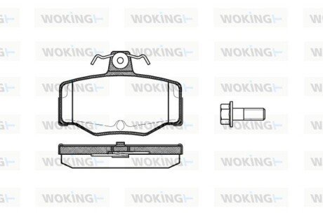 P243300 Колодки гальмівні WOKING подбор по vin на Brocar