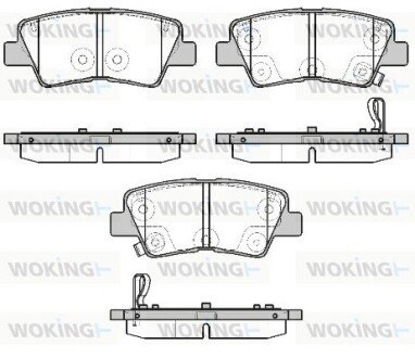 P1907302 Колодки гальмівні WOKING підбір по vin на Brocar