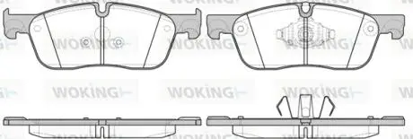 P1733310 Колодки гальмівні WOKING підбір по vin на Brocar