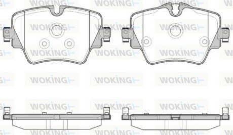 P1725308 Колодки гальмівні WOKING подбор по vin на Brocar