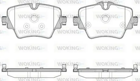 P1725308 Колодки гальмівні WOKING підбір по vin на Brocar