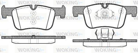 P1578300 Колодки гальмівні WOKING подбор по vin на Brocar