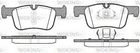P1578300 Колодки гальмівні WOKING підбір по vin на Brocar