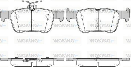 P1451342 Колодки гальмівні WOKING подбор по vin на Brocar