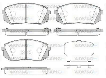 P1202352 Колодки гальмівні WOKING подбор по vin на Brocar
