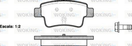 P1098300 Колодки гальмівні WOKING подбор по vin на Brocar