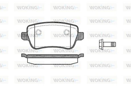 P1078300 Колодки гальмівні WOKING підбір по vin на Brocar