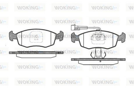 P072312 Колодки гальмівні WOKING підбір по vin на Brocar