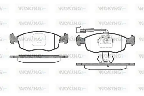 P072312 Колодки гальмівні WOKING подбор по vin на Brocar