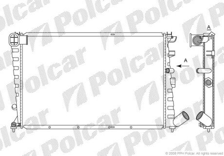 2325085 Радіатори охолодження POLCAR підбір по vin на Brocar