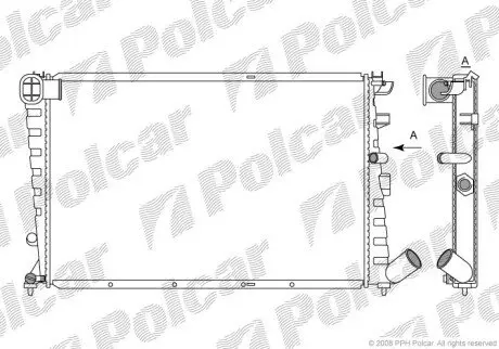 2325085 Радіатори охолодження POLCAR підбір по vin на Brocar