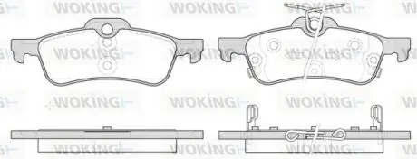 P962312 Колодки гальмівні WOKING підбір по vin на Brocar