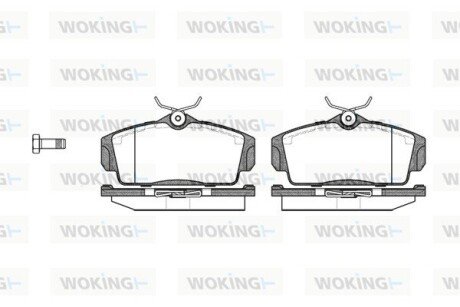 P604300 Колодки гальмівні WOKING подбор по vin на Brocar