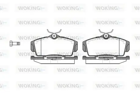 P604300 Колодки гальмівні WOKING подбор по vin на Brocar