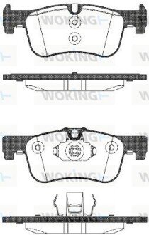 P1578310 Колодки гальмівні WOKING подбор по vin на Brocar