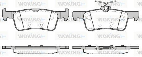 P1463320 Колодки гальмівні WOKING підбір по vin на Brocar