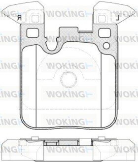 P1439300 Колодки гальмівні WOKING подбор по vin на Brocar