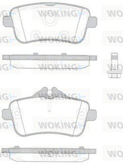 P1403310 Колодки гальмівні WOKING підбір по vin на Brocar