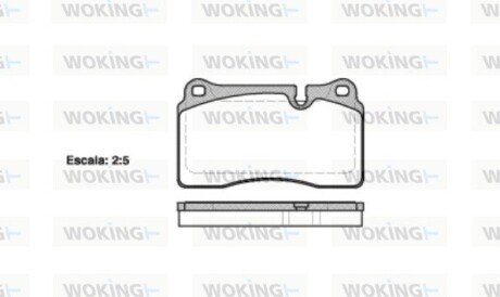 P1300310 Колодки гальмівні WOKING подбор по vin на Brocar