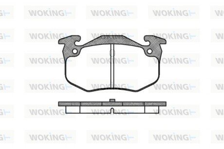 P044360 Колодки гальмівні WOKING підбір по vin на Brocar