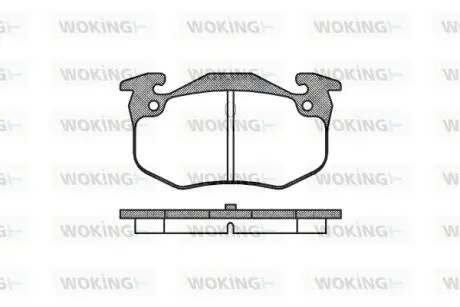 P044360 Колодки гальмівні WOKING підбір по vin на Brocar