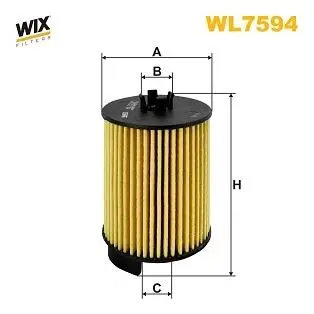 WL7594 ФІЛЬТР ОЛИВИ WIX FILTERS підбір по vin на Brocar
