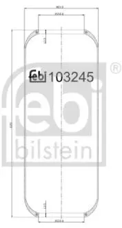 103245 Подушка амортизуюча FEBI BILSTEIN підбір по vin на Brocar