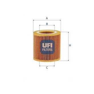 2523200 Фільтр масляний UFI підбір по vin на Brocar