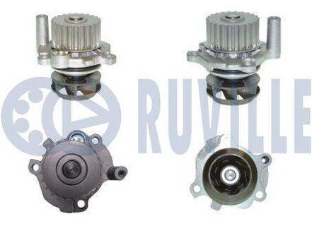 56864A Водяна помпа VAG A3/A4/A6/Fabia/Octavia/Superb/Bora/Caddy III/Golf IV/Passat/T-5 1.8/1.8T 20V/2.0 Ecofuel 1996- RUVILLE підбір по vin на Brocar