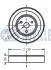 542392 Шків, водяний насос Citroen C3/C3 Picasso 1.4-1.6 16V 09-/C4 Grand Picasso 1.6 08- RUVILLE підбір по vin на Brocar
