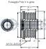 542621 Шків генератора Mazda 3 1.6 03-14 /6 1.8/2.0/2.3 02-07 RUVILLE підбір по vin на Brocar