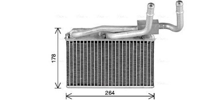 BW6600 Радиатор отопителя салона BMW X5 E70, F15 (07-18) X6 E71, F16 (08-19) (BW6600) A AVA COOLING підбір по vin на Brocar