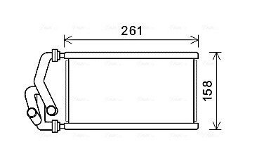 HDA6294 Радіатор обігрівача салону Honda Civic (05-13), CR-V (06-12) (HDA6294) AVA AVA COOLING підбір по vin на Brocar